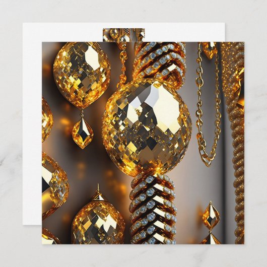 ブリンク！美しいカオスジュエリーの金ゴールド (正面/裏面)