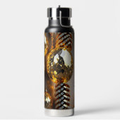 ブリンク！美しいカオスジュエリーの金ゴールド ウォーターボトル (左面)