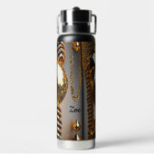 ブリンク！美しいカオスジュエリーの金ゴールド ウォーターボトル (背面)