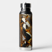 ブリンク!美しいカオスジュエリーの金ゴールド ウォーターボトル (右面)