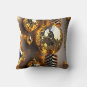 ブリンク！美しいカオスジュエリーの金ゴールド クッション (裏面)