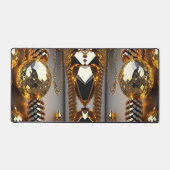 ブリンク！美しいカオスジュエリーの金ゴールド デスクマット (正面)