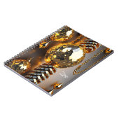 ブリンク！美しいカオスジュエリーの金ゴールド ノートブック (左側)