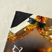 ブリンク!美しいカオスジュエリーの金ゴールド ビーチタオル (インサイチュ)