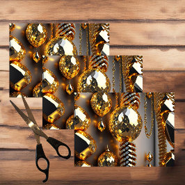 ブリンク！美しいカオスジュエリーの金ゴールド 薄葉紙