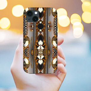ブリンク!美しいカオスジュエリーの金ゴールド iPhone 13ケース
