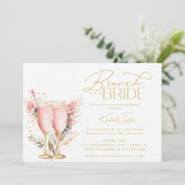 ブリンチザブライドピンクローズブライダルシャワー 招待状 (スタンド正面)