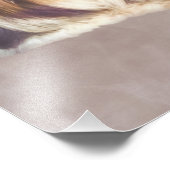 ブリンドルアンドホワイトシーズー（犬）ズドッグ フォトプリント            (角)