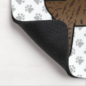 ブリンドルイングリッシュマスティフかわいい漫画の犬 マウスパッド (コーナー)