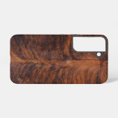 ブリンドルカウハイド SAMSUNG GALAXYケース (裏面横)