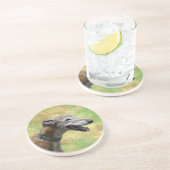 ブリンドルグレイハウンドサンドストーンコースター コースター (側面)