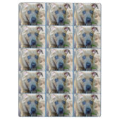 ブリンドルピットブルパピーby Shirley Taylor クリップボード (裏面)