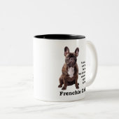 ブリンドルフランスのブルドッグパパ ツートーンマグカップ (正面右)