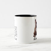 ブリンドルフランスのブルドッグパパ ツートーンマグカップ (中央)