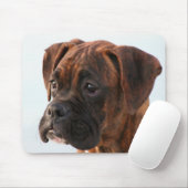ブリンドルボクサーの子犬の口 マウスパッド (マウス)