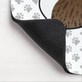 ブリンドルボクサー犬かわいい漫画のイラストレーション&ポーズ マウスパッド (コーナー)