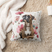 ブリンドルボクサー犬とはな クッション (ブランケット)