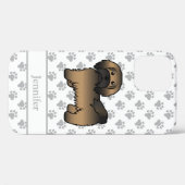 ブリンドル+ハバニーズ+かわいい+キャラクター犬+名前 Case-Mate iPhoneケース (裏面 (横))