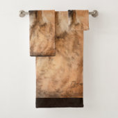 ブリンドル·ホイッペット·ドッグ バスタオルセット (インサイチュ)