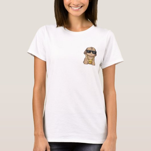 ブリンブリンのサングラス姿のスフィンクス Tシャツ (正面)