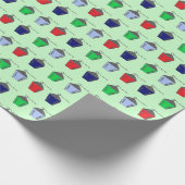 ブリンマワーランタンミントグリーンラッピング紙 ラッピングペーパー (角)