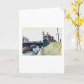 ブリンマンブリッジ – エドワードホッパー カード (黄色い花)