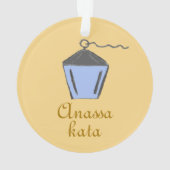 ブリンマーランタンライトブルーアナサカタ金ゴールド オーナメント (裏面)