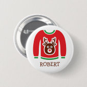 ブリークリスマスパーティー名札 缶バッジ (正面&裏面)