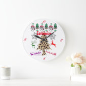 ブリークリスマスランダムミスマッシュサンダー_コーブ ラージ壁時計 (ホーム)