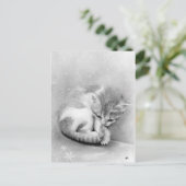 ブリーク冬子猫 ポストカード (スタンド正面)