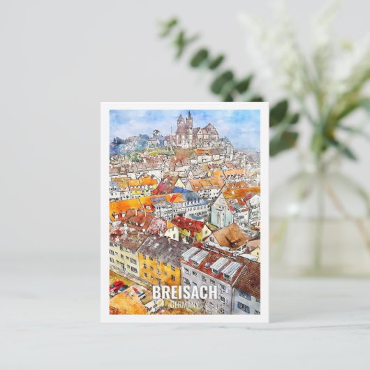 ブリーザックドイツ旅行プレイスウォーターカラー ポストカード (スタンド正面)