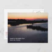 ブリーズガルフサンセットポストカード ポストカード (正面/裏面)