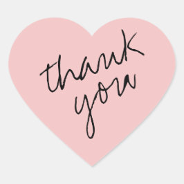 ブリーズピンクハートサンキューステッカー ハートシール