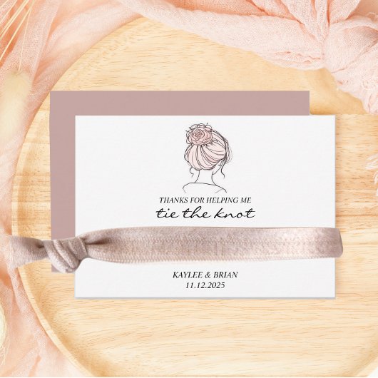 ブリーズメイドダスティピンクヘアタイホルダー エンクロージャーカード