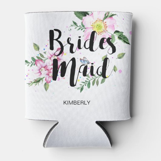 ブリーズメイドピンクフローラウォーター結婚カラー 缶クーラー (正面)