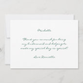 ブリーズメイドピンクフローラ結婚レター サンキューカード (裏面)