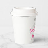 ブリーズメイドピンク結婚名前をカスタムするバチェロレッテ 紙コップ (右)