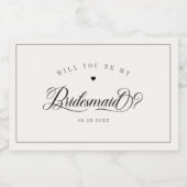 ブリーズメイド提案ミニワきらめくインラベル スパークリングワインラベル (シングルラベル)