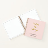 ブリーズメイド赤面ピンク引用文 ノートブック (内部)