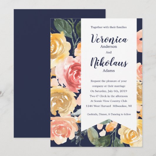 ブリーズロマンス 招待状 (正面/裏面)