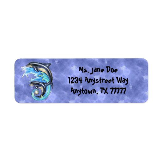 ブリーズ&ブライン差出人住所ラベル ラベル (正面)