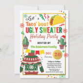 ブリーセータークリスマスパーティータコブートホリデー 招待状 (正面)