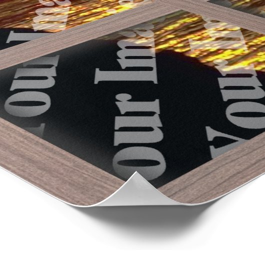 ブリーチドブラウンフレームを使用して独自のウィンドウを作成する ポスター (角)