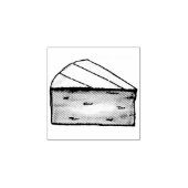 ブリーチーズウェッジチーズフード料理スタンプ ラバースタンプ (インプリント)