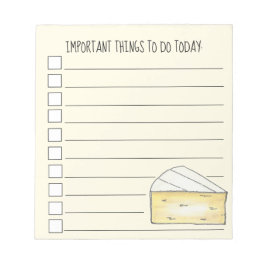 ブリーチーズ料理のリストに入れたいフランスのもの ノートパッド