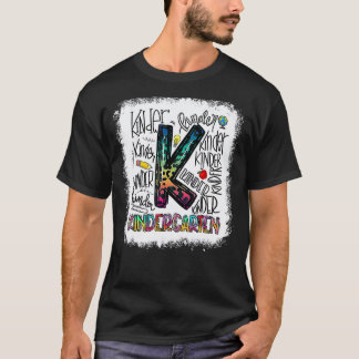 ブリーチ・キンダーガーテン・タイポグラフィ・先生・バック・トゥ・エス Tシャツ
