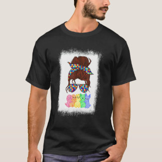 ブリーチ レズビアン プライド 猫 LGBT ゲイ フラグ かわいい ハーズ Tシャツ