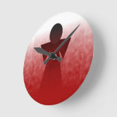 ブリーディングエンジェルウォール時計 ラウンド壁時計 (傾斜)