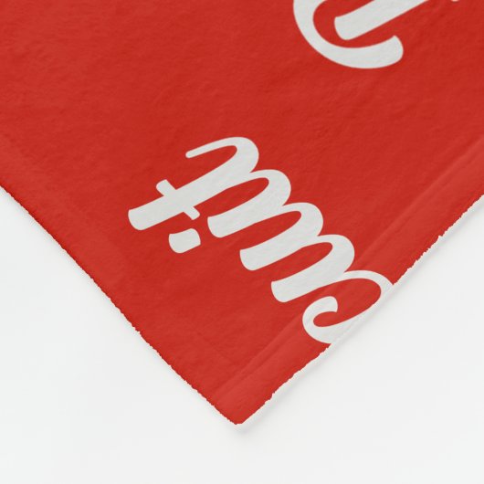 ブリードおもしろいシェパード犬の名前のクリパターン(の模様が)あるスマス フリースブランケット (角)