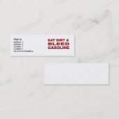 ブリードガソリン – Dirt Bike Motocrossプロファイルカード スキニー名刺 (正面/裏面)